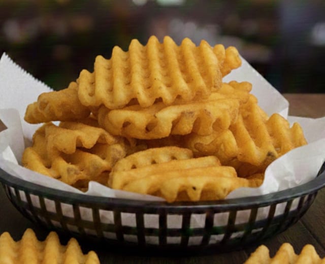 Seasoned Waffle Fries.