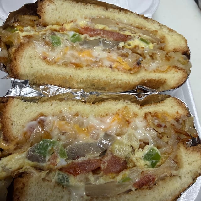 Veggie Egg Sandwich.