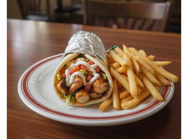 Grilled Chicken Pita Combo.