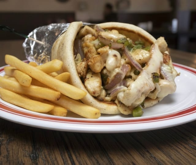 Chicken Fajita Pita Combo.