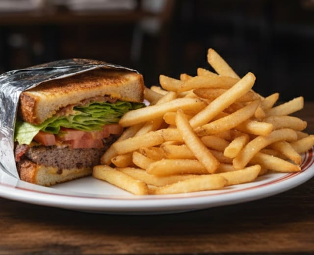 Mr. Unique Burger Combo.