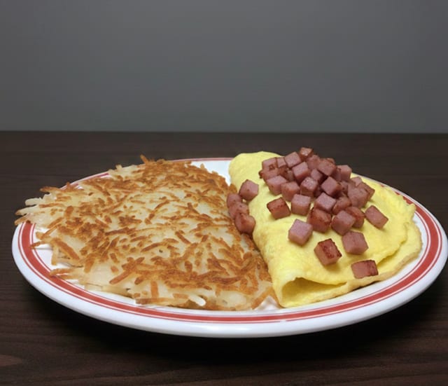 Ham Omelette.