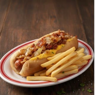 Cheesy Bacon Dog Combo