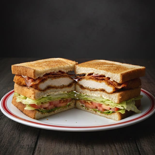 Chicken Tender (B.L.T) Sandwich.