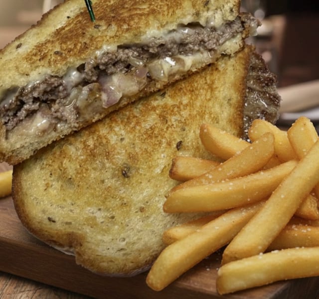 Patty Melt Burger Combo.