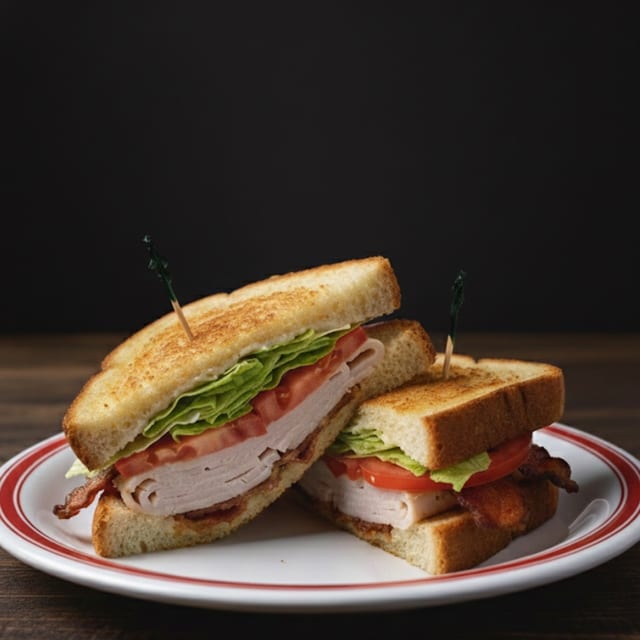 Smoked Turkey & Bacon Sandwich.