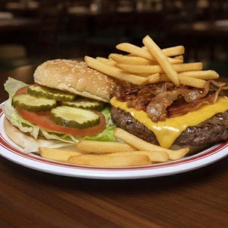 Indulge in Our Bacon Cheeseburger