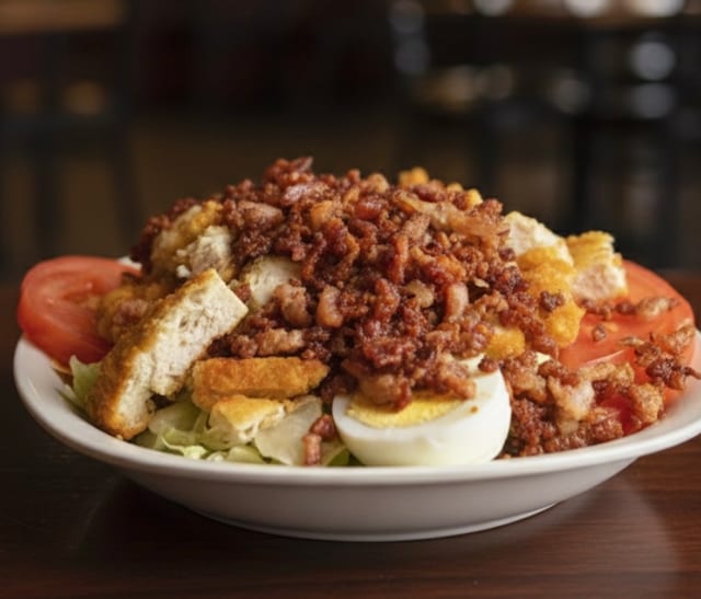 Crispy Chicken Bacon Salad.